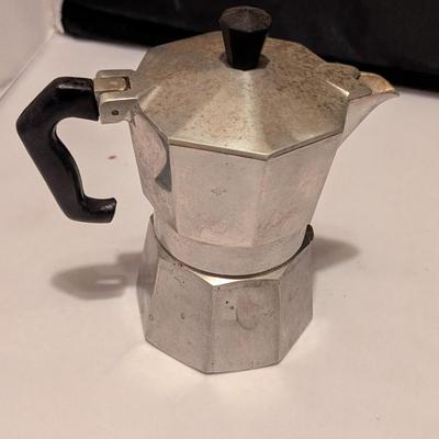 Green Handled Vintage Hand Mixer Vintage Junior Express Espresso Coffee Maker Stove Top Made In Italy (B)