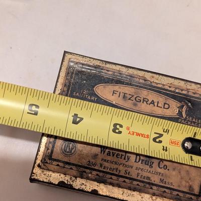 Vintage Advertising Tins Fitzgerald Seidlitz Powders Martin's Capsules Premium Crackers (B)
