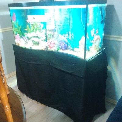 Sale Photo Thumbnail #5: Fish tank with fish and everything in it
no lid
sold as is