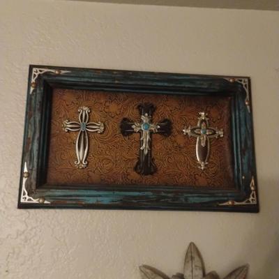 3 Framed crosses