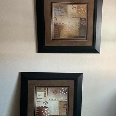 Framed and Matted Wall Art 24”x23”