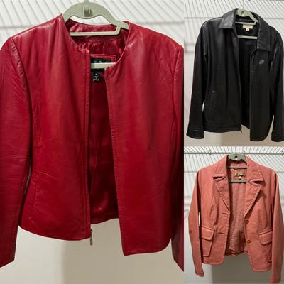 Three Leather Jackets Size M (PB-BM)