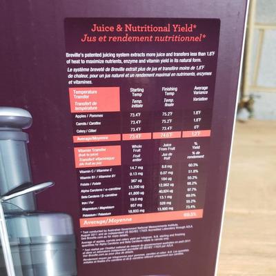 NIB Breville Juice Fountain Plus (DR-KD)