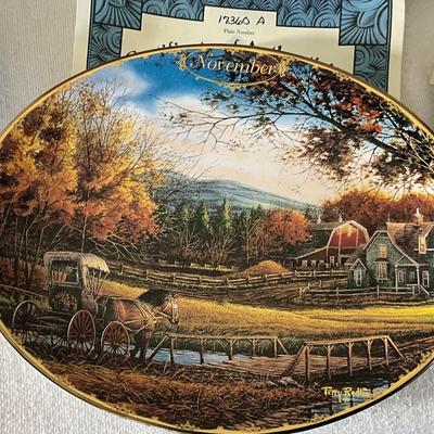 Terry Redlin Lovers!! Calendar with 12 plates, one for every month