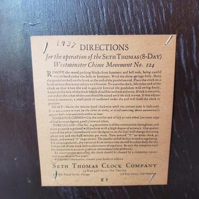 Seth Thomas Mantel Clock (DR-KD)