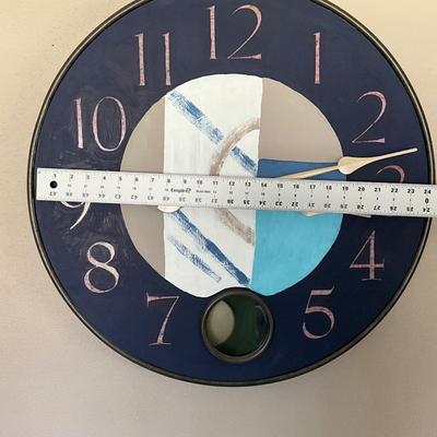 Howard Miller Harmon Gallery Wall Clock 625-374 Oversized Wrought-Iron w/Quartz Movement