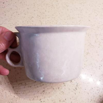 Signed Pie Pottery and Four Bennington Vermont Mugs (DR-KD)