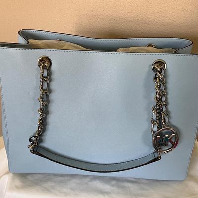 New Michael Kors Large Tote, Sky Blue