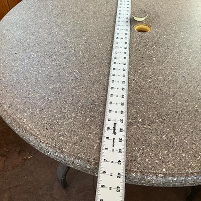 Homecrest Table, Resin top 42”, Next to New