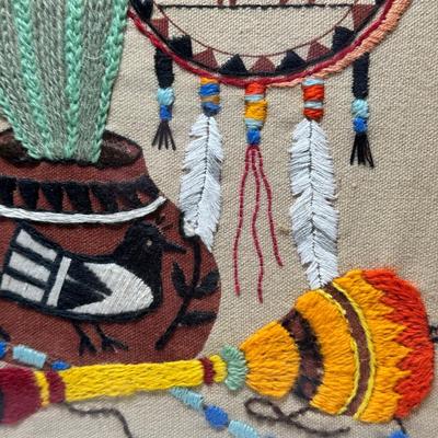 Kachina/ Dream Catcher Crewel/ Embroidery