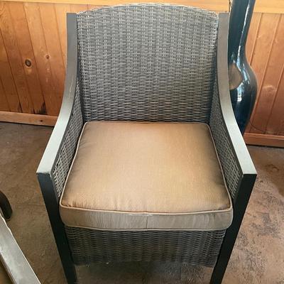 Wicker/Metal Framed Chairs 4