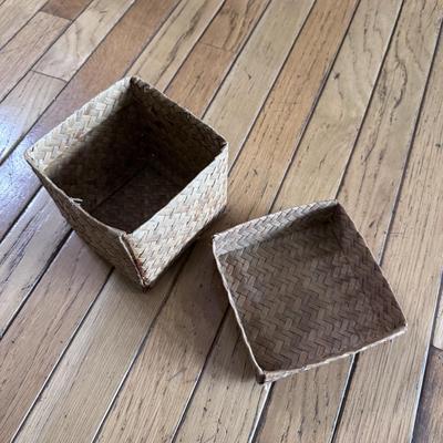 Four Large Woven Storage Baskets and More (PB-DZ)