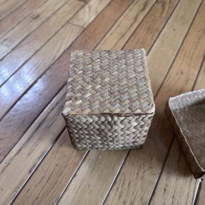 Four Large Woven Storage Baskets and More (PB-DZ)