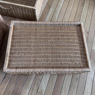 Four Large Woven Storage Baskets and More (PB-DZ)