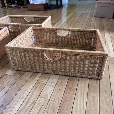 Four Large Woven Storage Baskets and More (PB-DZ)