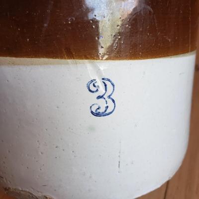 Three Stoneware Crocks (DR-KD)