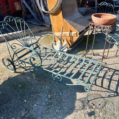 Sale Photo Thumbnail #29: Vintage Iron Garden Lounge Chair