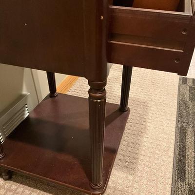Two Drawer Side Table