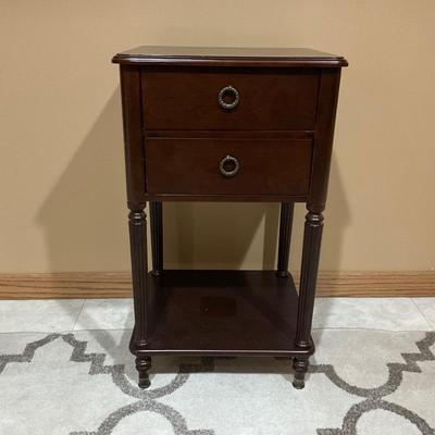 Two Drawer Side Table