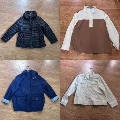 Old Navy, Lands’ End, and More Women’s Jackets - Sizes L-2Xl (PB-DZ)
