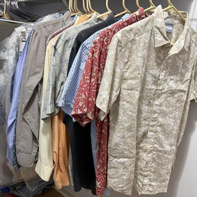 Men’s Short and Long Sleeve Button-Ups Size M (PB-BM)