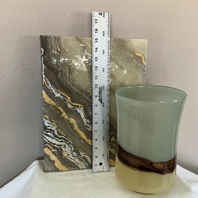 Glam Wall Deco w/Carmel by the Sea Vase