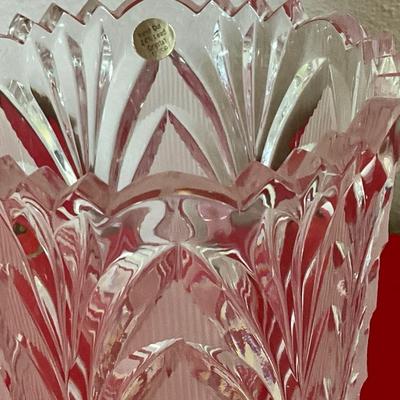 Partylite candle sticks with 24K Lead Crystal Vase