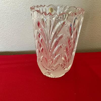Partylite candle sticks with 24K Lead Crystal Vase