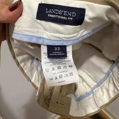 Men’s Lands’ End Pants Size 32 and More (PB-BM)