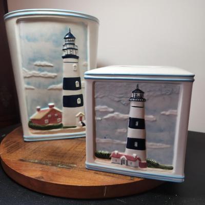 Lighthouse bathroom set