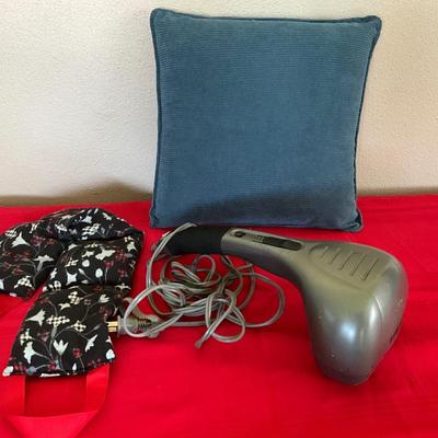 Homedics Massager, New Vibrating Pillow, Hot Neck Pad