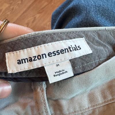 Men’s Shorts from Amazon Essentials, Lands’ End, and Towncraft - Men’s Sizes 31-32 (PB-DZ)
