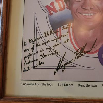 Signed 1989 IU team poster