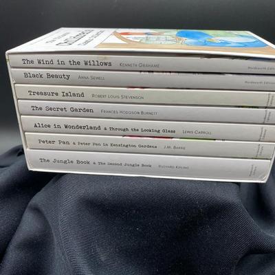 Sale Photo Thumbnail #213: 7 books, 1993 Editions
very good condition
The WInd in the WIllows, Black Beauty, Treasure Island
The Secret Garden, Alice in Wonderland, 
Peter Pan, The Jungle Book