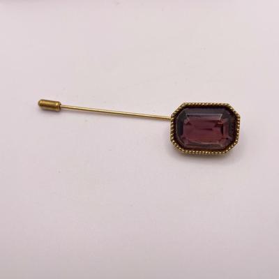 10K Hat Pin with Blue Topaz and More (ST-SS)