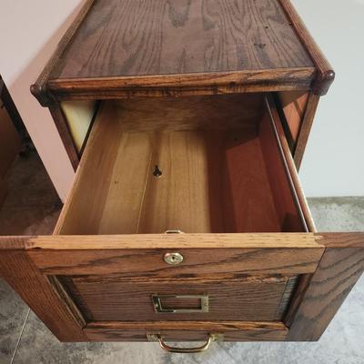 Wood Filing Cabinet