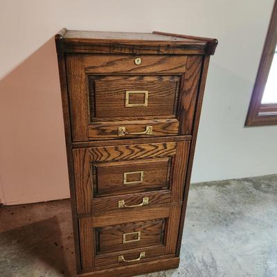 Wood Filing Cabinet