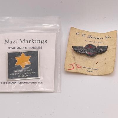 Three Veteran’s Admin Service Pins, 10K Fraternity Pin & More (ST-SS)