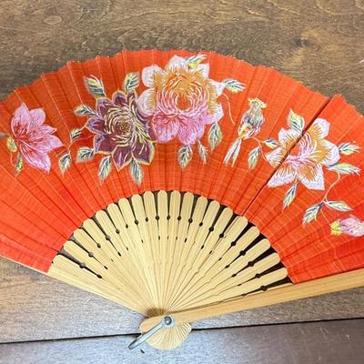 Vintage Folding Hand Fan Lot