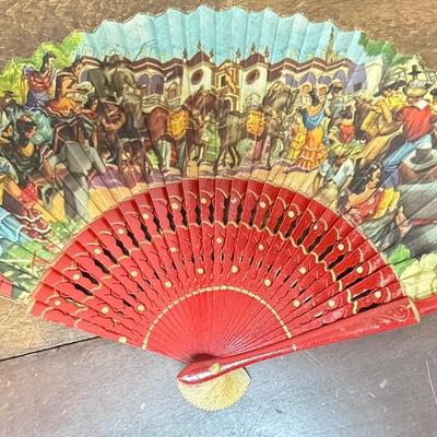 Vintage Folding Hand Fan Lot