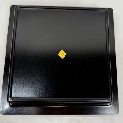 Vintage Otagiri Plastic Storage Box Lid 4 Section Insert Florals Serving Japan