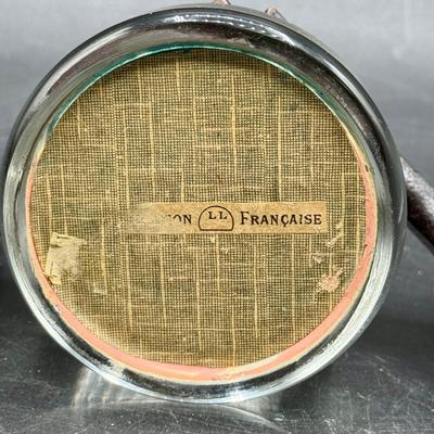 Lucite paperweight with Vintage Colorized Biarritz France Municipal Casino