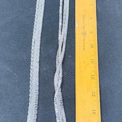 Triple Strand silver tone necklace