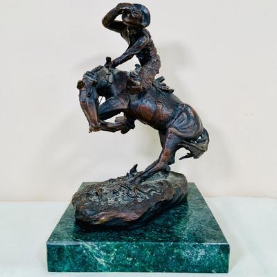 LOT 30: The Rattlesnake Bronze Statue by Frederick Remington