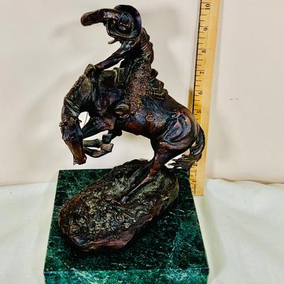 LOT 30: The Rattlesnake Bronze Statue by Frederick Remington