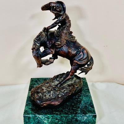 LOT 30: The Rattlesnake Bronze Statue by Frederick Remington