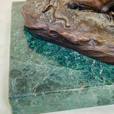 LOT 30: The Rattlesnake Bronze Statue by Frederick Remington