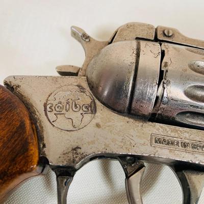 LOT 31: Vintage Coibel Toy Cap Gun with Wood Handle Made in Spain