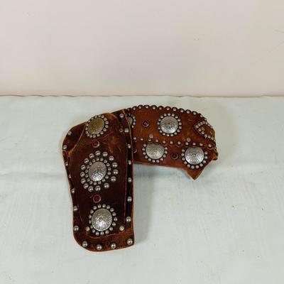 LOT 32: Set of Two (2) Leather Toy Gun Holsters