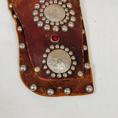 LOT 32: Set of Two (2) Leather Toy Gun Holsters